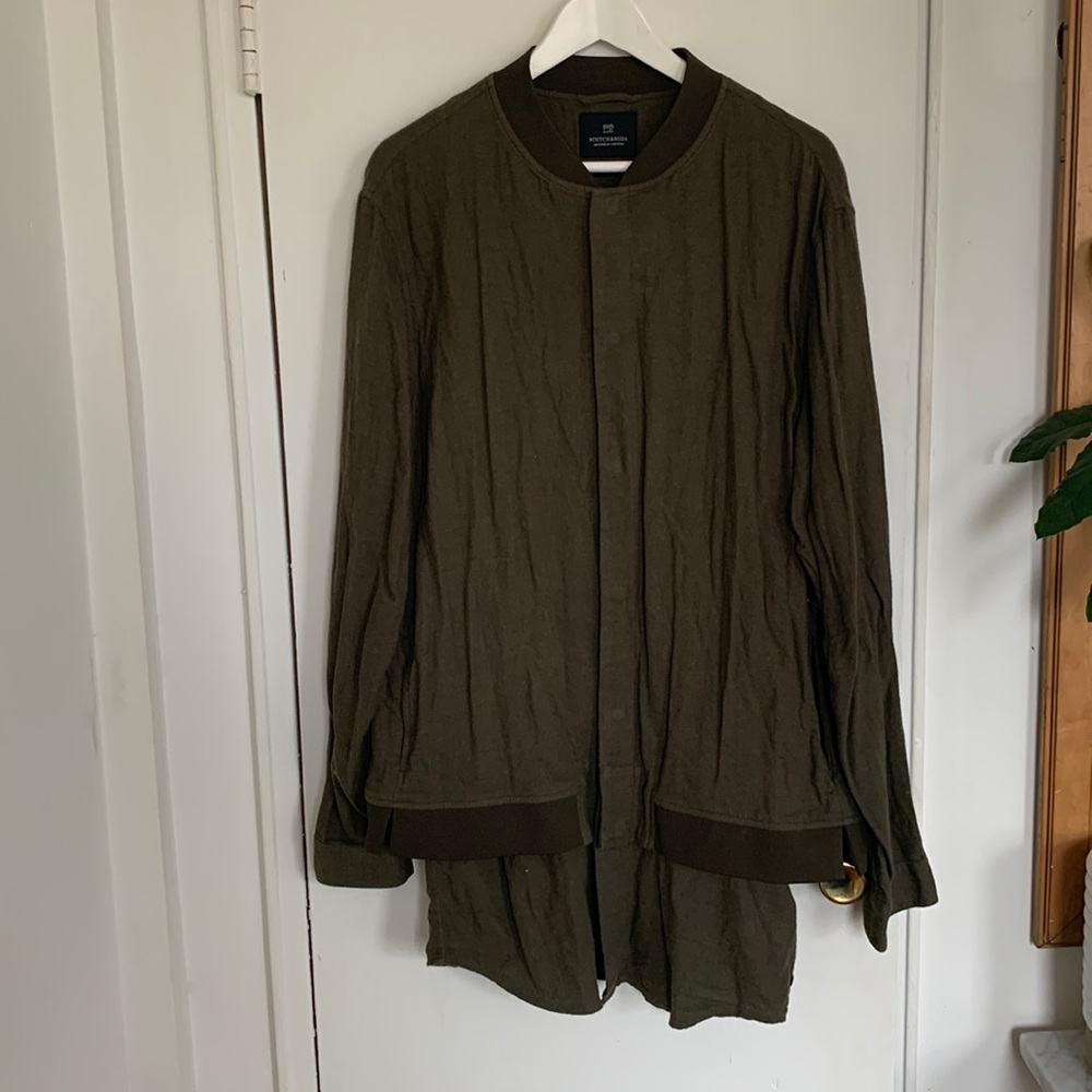 Scotch&soda layered bomber shirt jacket. Size XL.